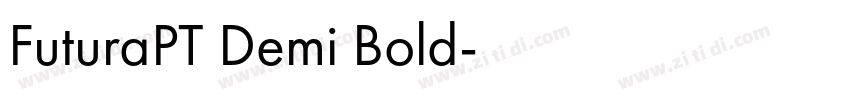 FuturaPT Demi Bold字体转换